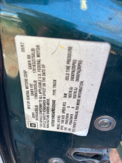 1998 GMC Sierra C/K 1500 Location - Large Trucks & Vans - Row 28 - Stock # H50579