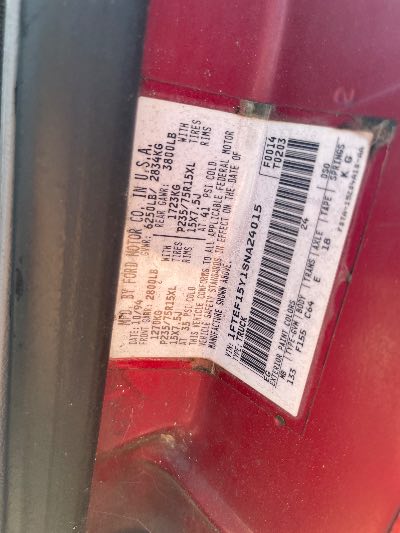 1995 Ford F-150 Location - Large Trucks & Vans - Row 34 - Stock # H51189