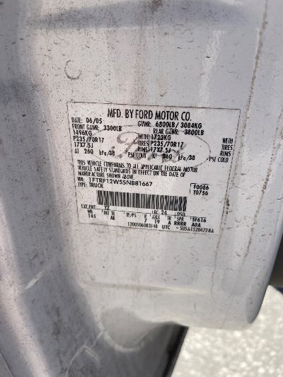 2005 Ford F-150 Location - Large Trucks & Vans - Row 30 - Stock # H51211