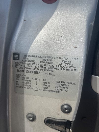 2008 Chevrolet HHR Location - GM - Row 34 - Stock # H51331