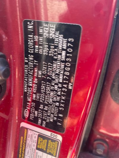2011 Kia Sorento Location - Imports - Row 16 - Stock # H51310