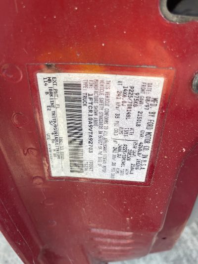 1997 Ford Ranger Location - Ford - Row 28 - Stock # H51403