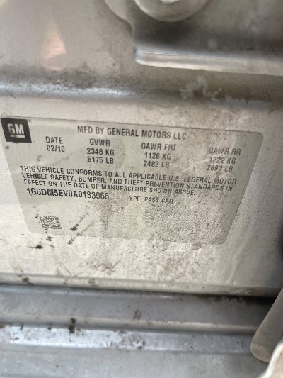 2010 Cadillac CTS Location - GM - Row 37 - Stock # H51483
