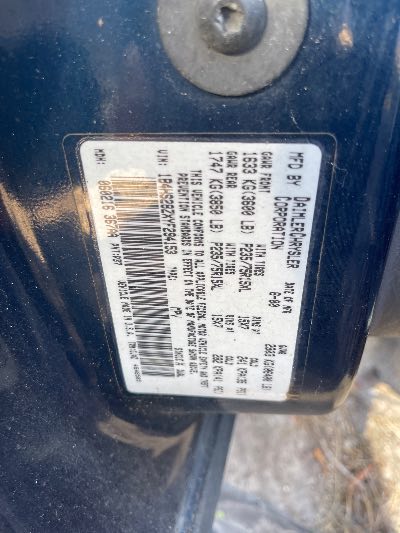 2000 Dodge Durango Location - Chrysler - Row 40 - Stock # H51530