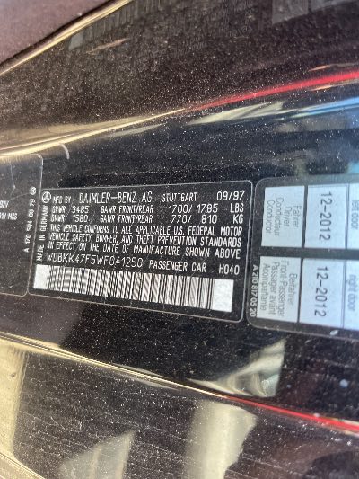 1998 Mercedes-Benz SLK Location - Imports - Row 26 - Stock # H51531