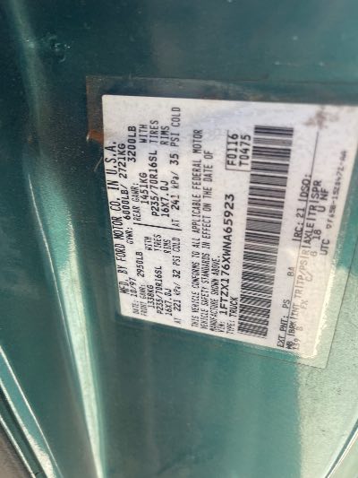 1998 Ford F-150 Location - Large Trucks & Vans - Row 15 - Stock # H51554