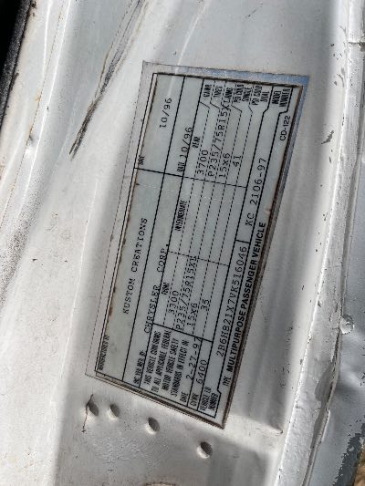 1997 Dodge Ram Van Location - Large Trucks & Vans - Row 17 - Stock # H51544