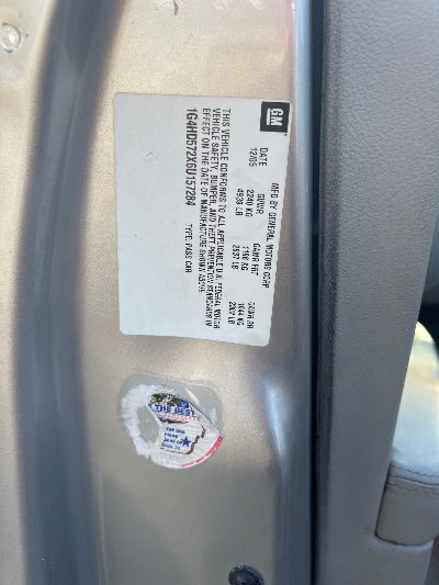 2006 Buick Lucerne Location - GM - Row 40 - Stock # H51639