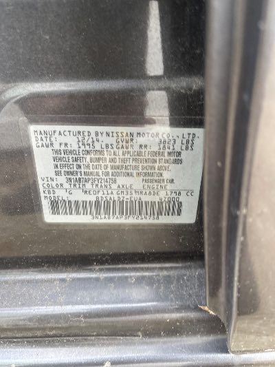 2015 Nissan Sentra Location - Imports - Row 7 - Stock # H51821