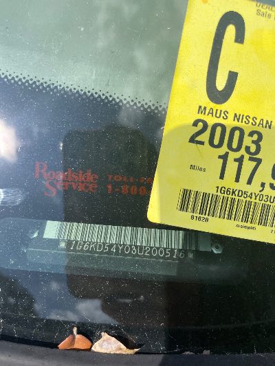 2003 Cadillac Deville Location - GM - Row 26 - Stock # H51823