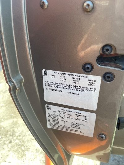 1999 Chevrolet Camaro Location - GM - Row 35 - Stock # H51933