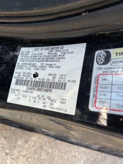 2008 Ford Fusion Location - Ford - Row 35 - Stock # H52013