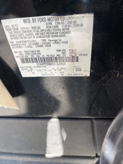 2015 Ford Taurus Location - Ford - Row 34 - Stock # H52056