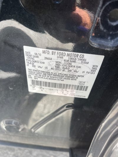 2011 Ford Edge Location - Ford - Row 35 - Stock # H52089