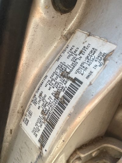 1997 Toyota 4Runner Location - Imports - Row 15 - Stock # H52101