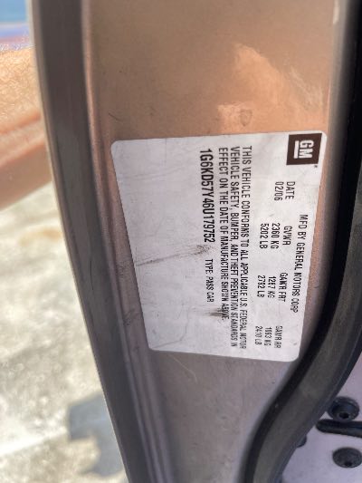 2006 Cadillac DTS Location - GM - Row 30 - Stock # H52131