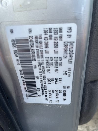 2002 Chrysler Town & Country Location - Chrysler - Row 39 - Stock # H52294