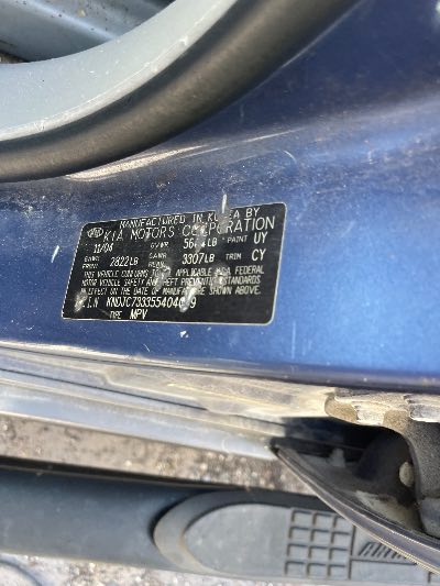 2005 Kia Sorento Location - Imports - Row 1 - Stock # H52492