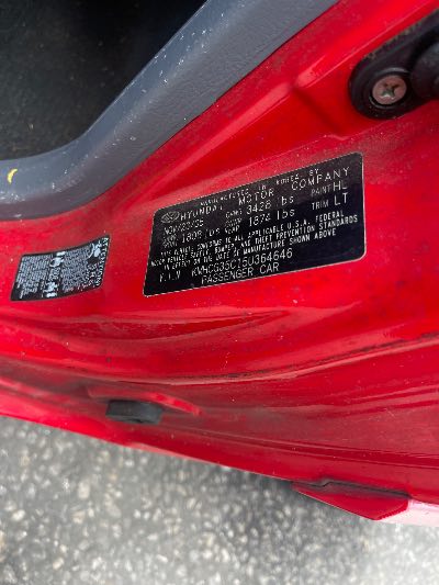 2005 Hyundai Accent Location - Imports - Row 3 - Stock # H52517