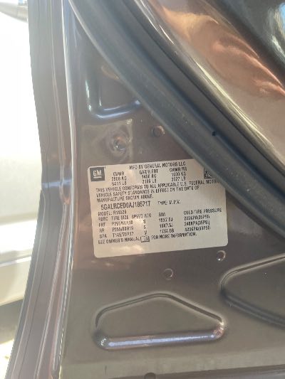 2010 Buick Enclave Location - GM - Row 39 - Stock # H52535