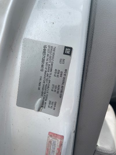 2008 Buick Lucerne Location - GM - Row 37 - Stock # H52447
