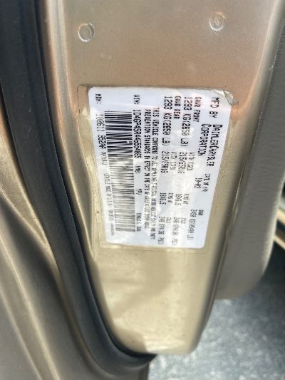 2004 Dodge Caravan Location - Chrysler - Row 42 - Stock # H52643