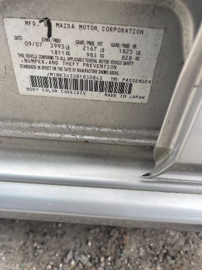 2008 Mazda MAZDA3 Location - Imports - Row 11 - Stock # H52702