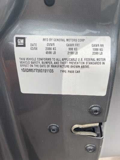 2006 Cadillac CTS Location - GM - Row 41 - Stock # H52706