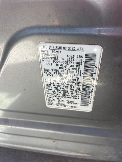 2008 Nissan Rogue Location - Imports - Row 15 - Stock # H52818
