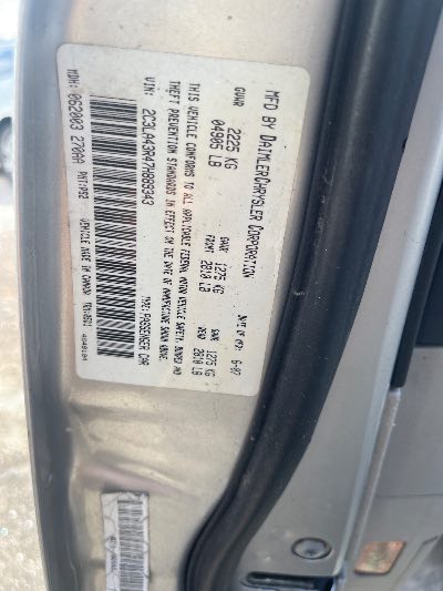 2007 Chrysler 300 Location - Chrysler - Row 47 - Stock # H52902