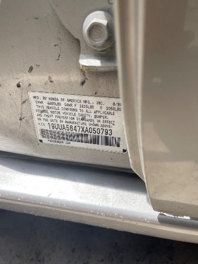 1999 Acura TL Location - Imports - Row 17 - Stock # H52905