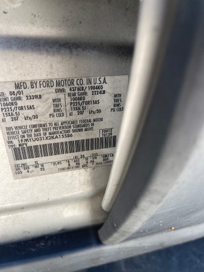2002 Ford Escape Location - Ford - Row 34 - Stock # H52935