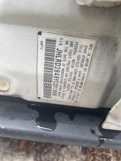 2000 Honda CR-V Location - Imports - Row 23 - Stock # H52892