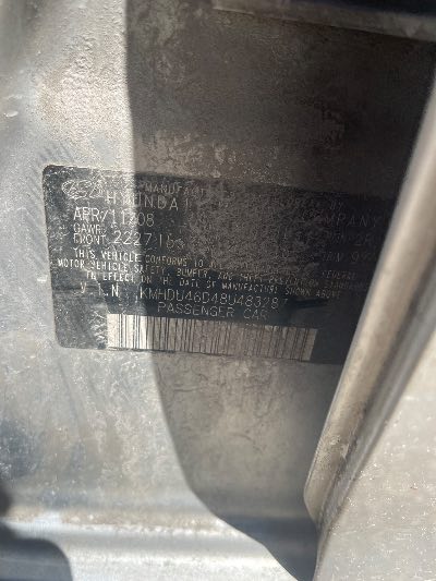 2008 Hyundai Elantra Location - Imports - Row 25 - Stock # H53012