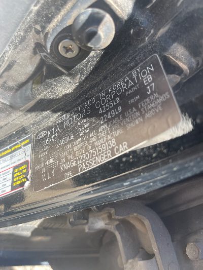 2007 Kia Optima Location - Imports - Row 25 - Stock # H53061