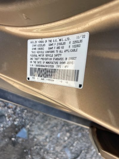 2003 Honda CR-V Location - Imports - Row 26 - Stock # H53098