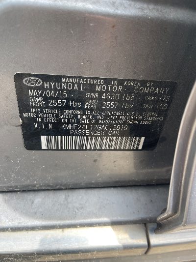 2016 Hyundai Sonata Hybrid Location - Imports - Row 26 - Stock # H53137