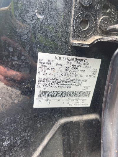 2010 Ford Edge Location - Ford - Row 37 - Stock # H53142