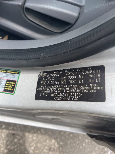 2004 Hyundai Elantra Location - Imports - Row 31 - Stock # H53160