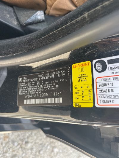 2008 BMW 5 Series Location - Imports - Row 30 - Stock # H53169