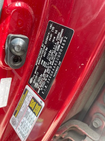 2012 Kia Optima Location - Imports - Row 1 - Stock # H53260