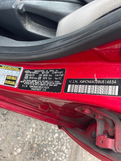 2011 Hyundai Accent Location - Imports - Row 4 - Stock # H53344