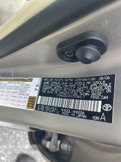 2006 Toyota Prius Location - Imports - Row 6 - Stock # H53424