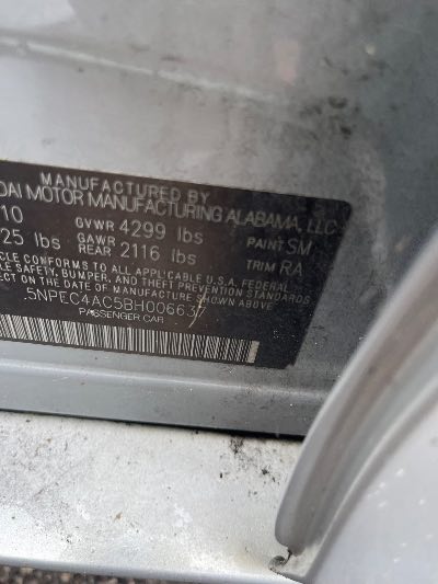 2011 Hyundai Sonata Location - Imports - Row 8 - Stock # H53499
