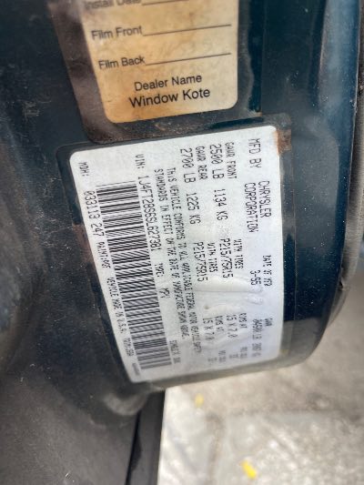 1995 Jeep Cherokee Location - Chrysler - Row 44 - Stock # H53508