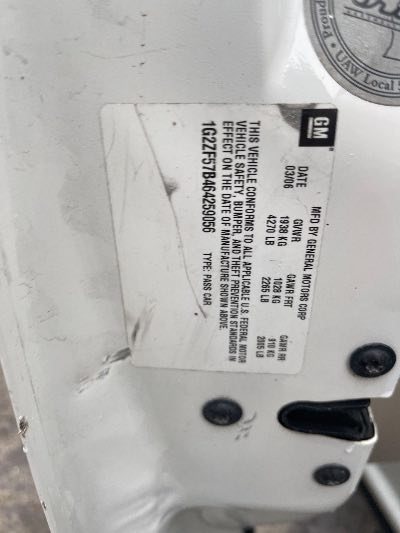 2006 Pontiac G6 Location - GM - Row 35 - Stock # H53458