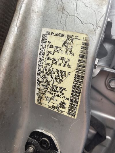 2000 Nissan Xterra Location - Imports - Row 4 - Stock # H53381