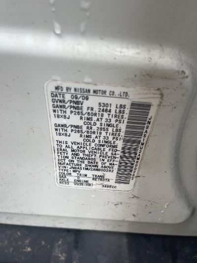2010 INFINITI FX35 Location - Imports - Row 13 - Stock # H53414