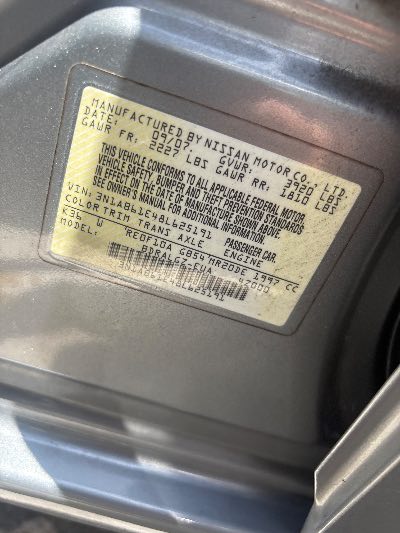 2008 Nissan Sentra Location - Imports - Row 14 - Stock # H53533