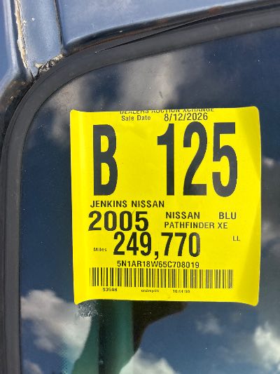 2005 Nissan Pathfinder Location - Imports - Row 1 - Stock # H53696